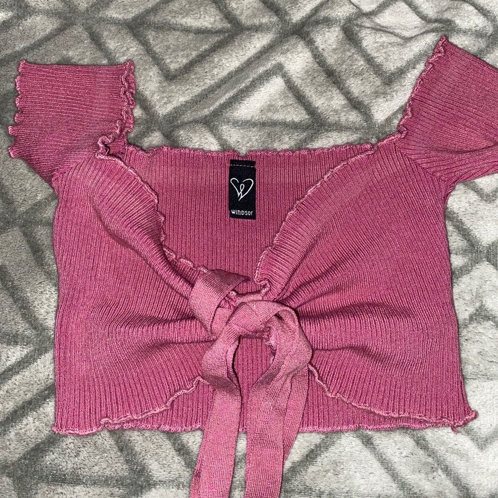 Pink crop top